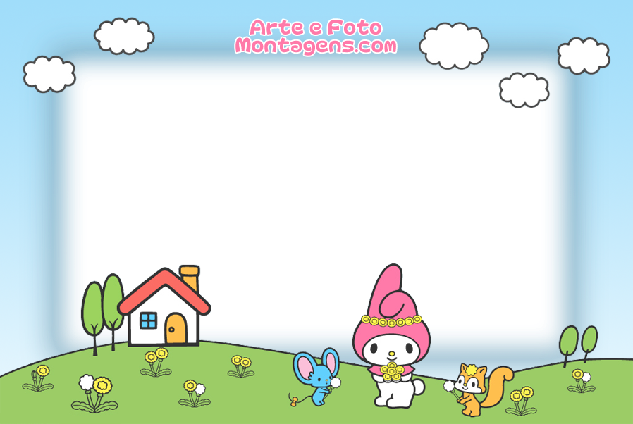 Montagem Para Fotos - My Melody Clipart (898x602), Png Download