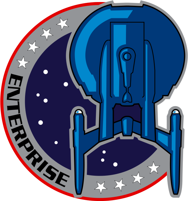 672px Logo Enterprise Nx - Star Trek Enterprise Logo Clipart (672x690), Png Download