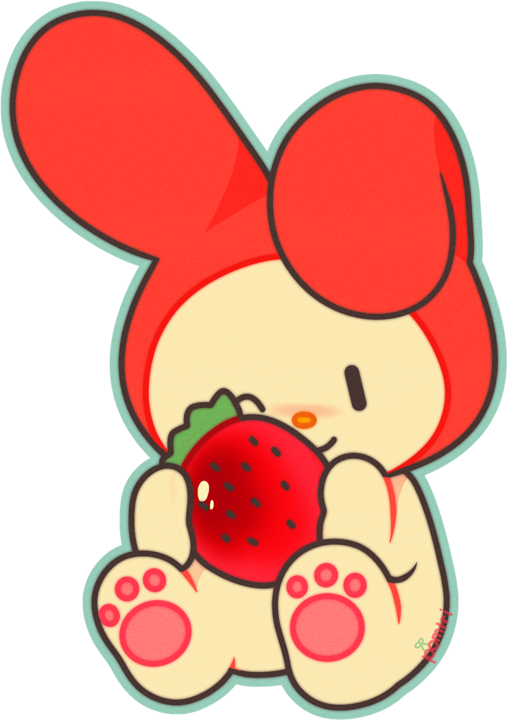 My Melody 🍓 - My Melody Fan Art Clipart (1253x1280), Png Download