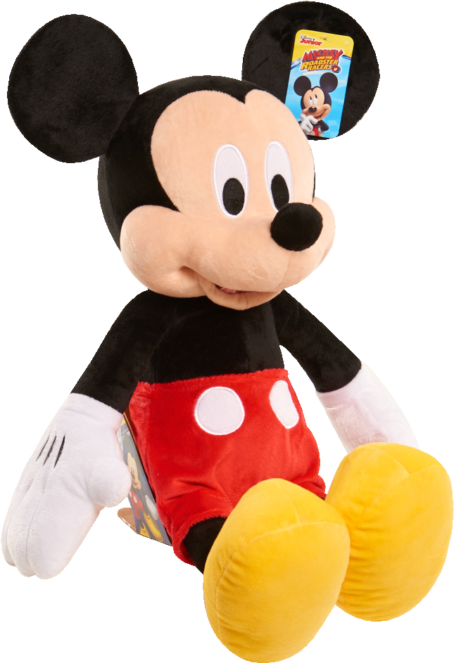 Disney Junior Mickey & The Roadster Racers Plush, Jumbo - Stuffed Toy Clipart (645x943), Png Download