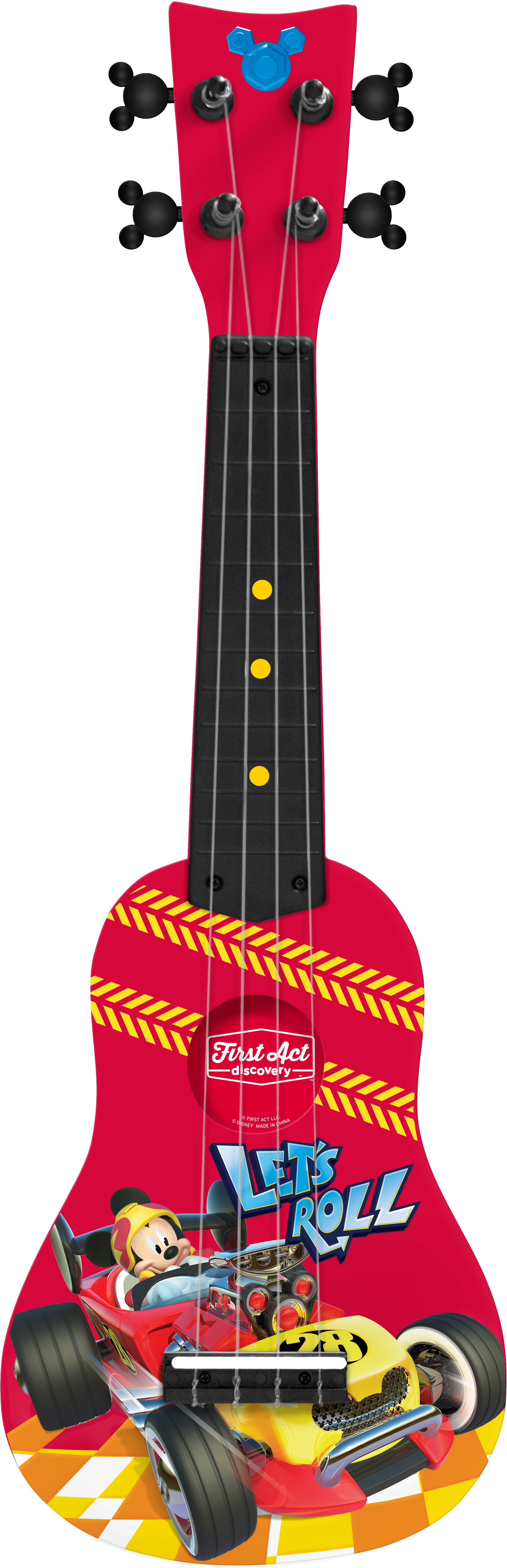First Act Mickey Mouse Guitar Clipart (2400x6240), Png Download