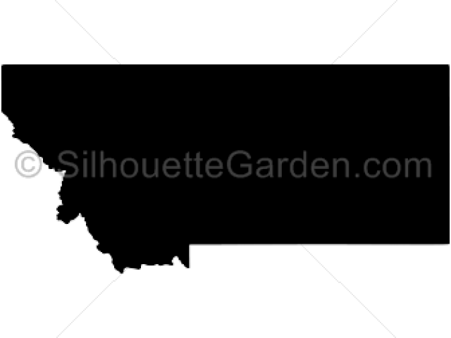 Montana Clipart Garden - Montana Silhouette - Png Download (640x480), Png Download