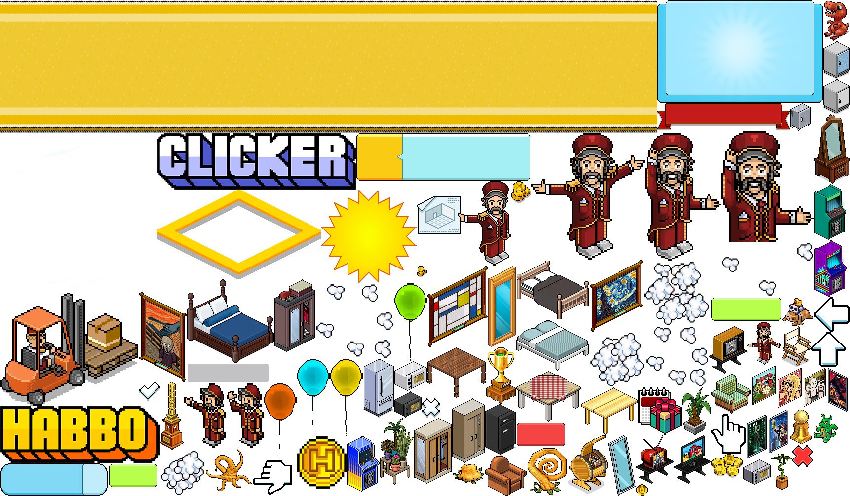 The Game Was Developed In Html5 And It Is Possible - Habbo Hotel Clipart (1722x1005), Png Download