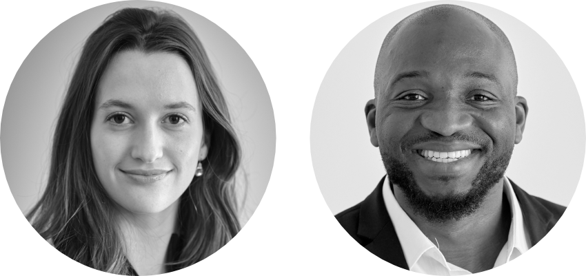 Madeleine Steup & Patrick Kiyombo - Monochrome Clipart (850x401), Png Download