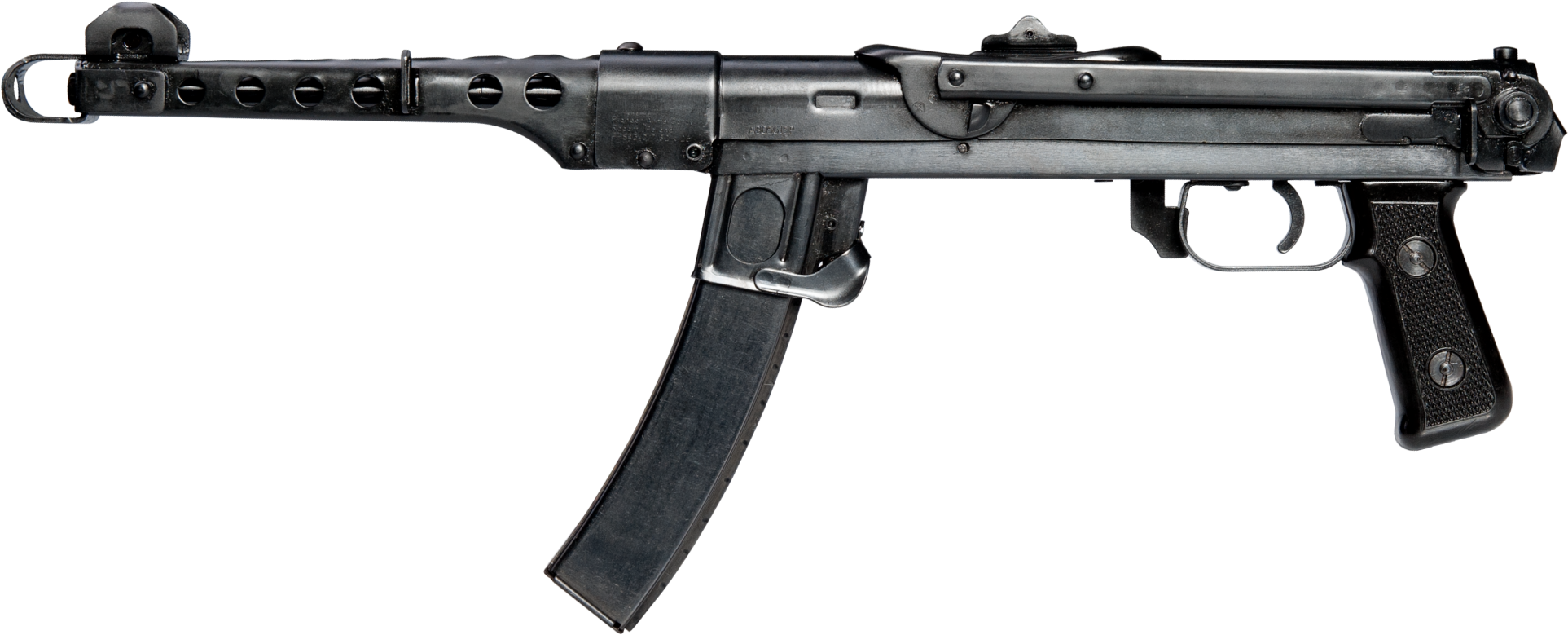 Pps43-c Pistol - Sig Submachine Gun Clipart (2000x908), Png Download