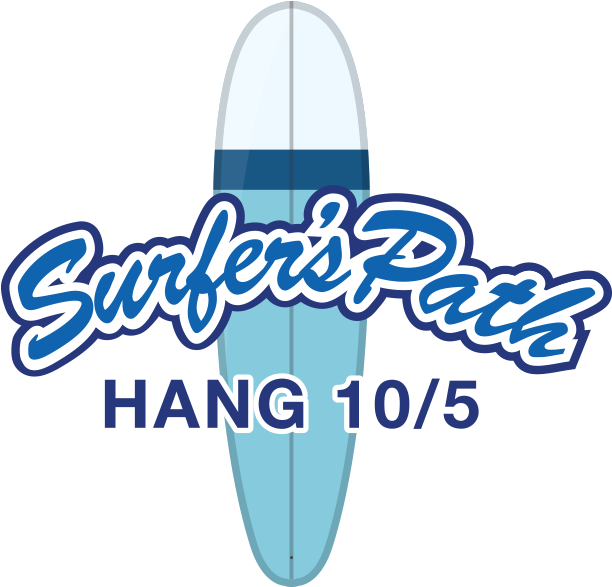 Surfer's Path Logo Clipart , Png Download - Surfer's Path Marathon Bib Transparent Png (612x587), Png Download