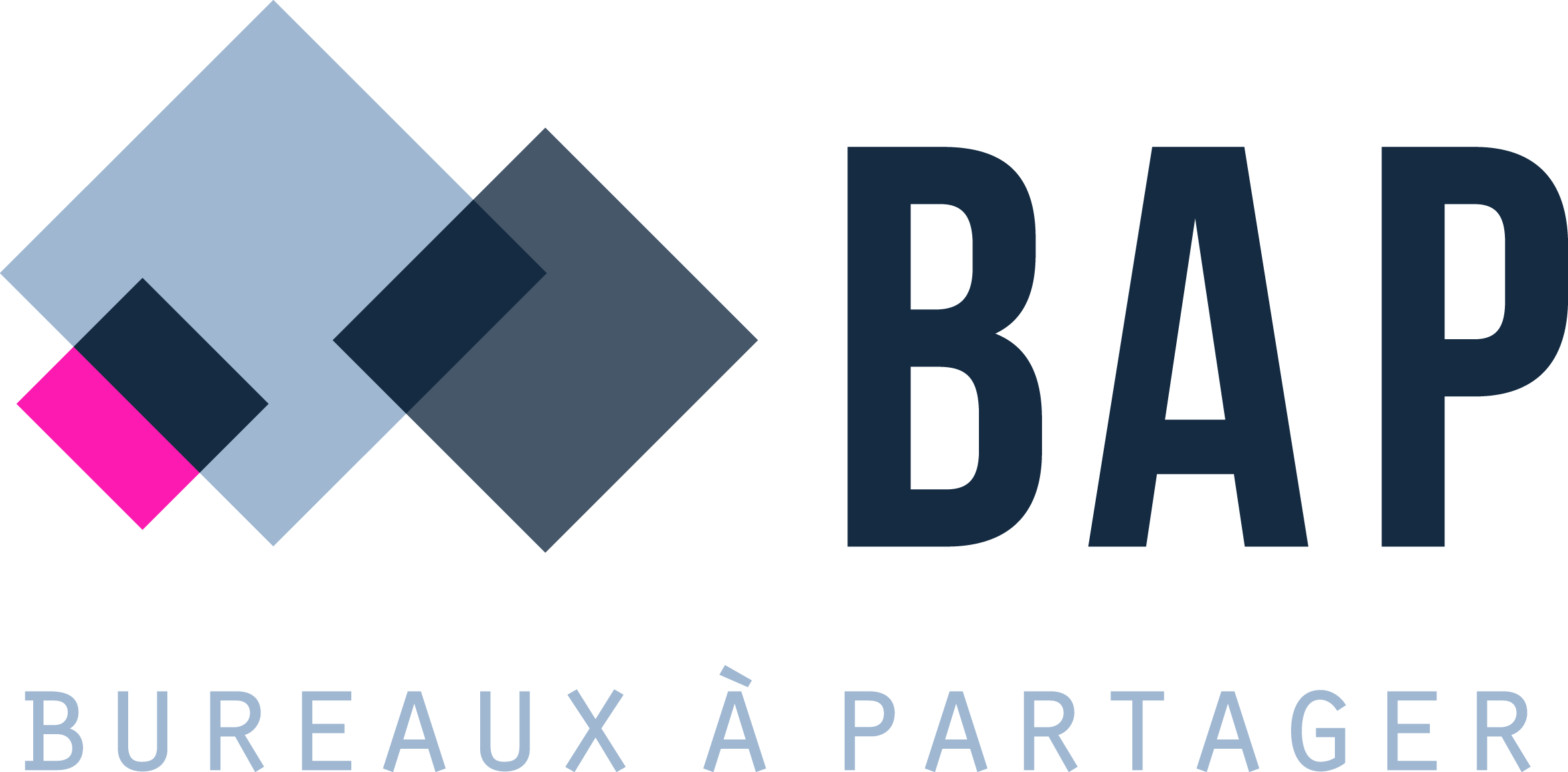 Logo Bureaux A Partager - Bap Bureau À Partager Clipart (2361x1163), Png Download