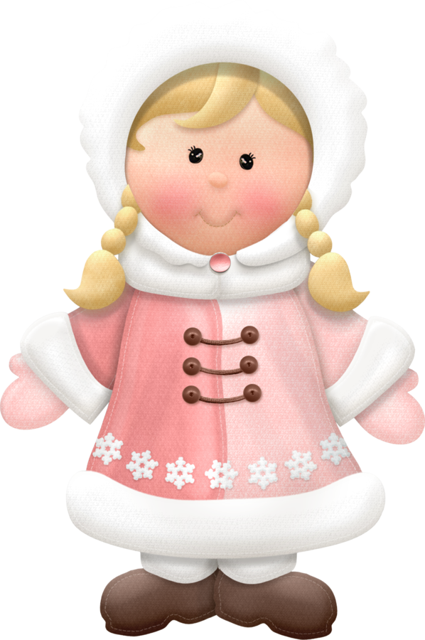 Winter Little Girl Clip Art - Eskimo Clipart Png Transparent Png (598x900), Png Download