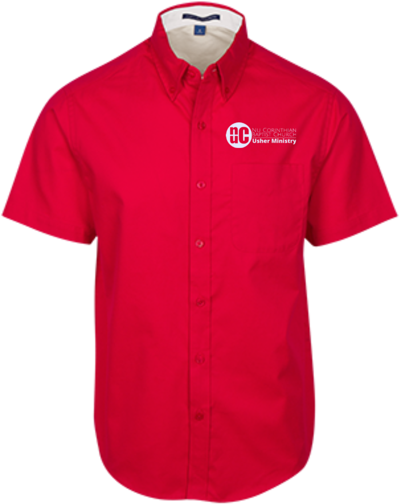 Men's Usher Short Sleeve Dress Shirt - Converse T Shirt Purple Clipart (802x1013), Png Download