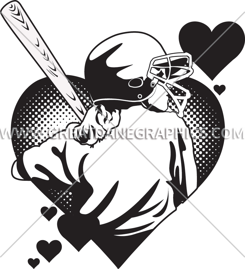 Hearts Clipart Softball - Illustration - Png Download (825x903), Png Download