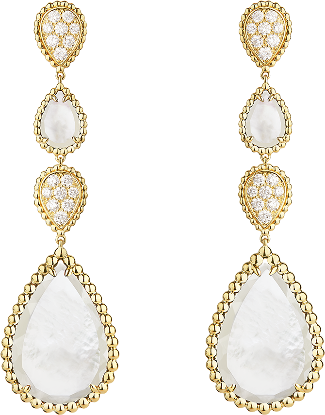 Boucheron Earrings Pearl Clipart (960x960), Png Download