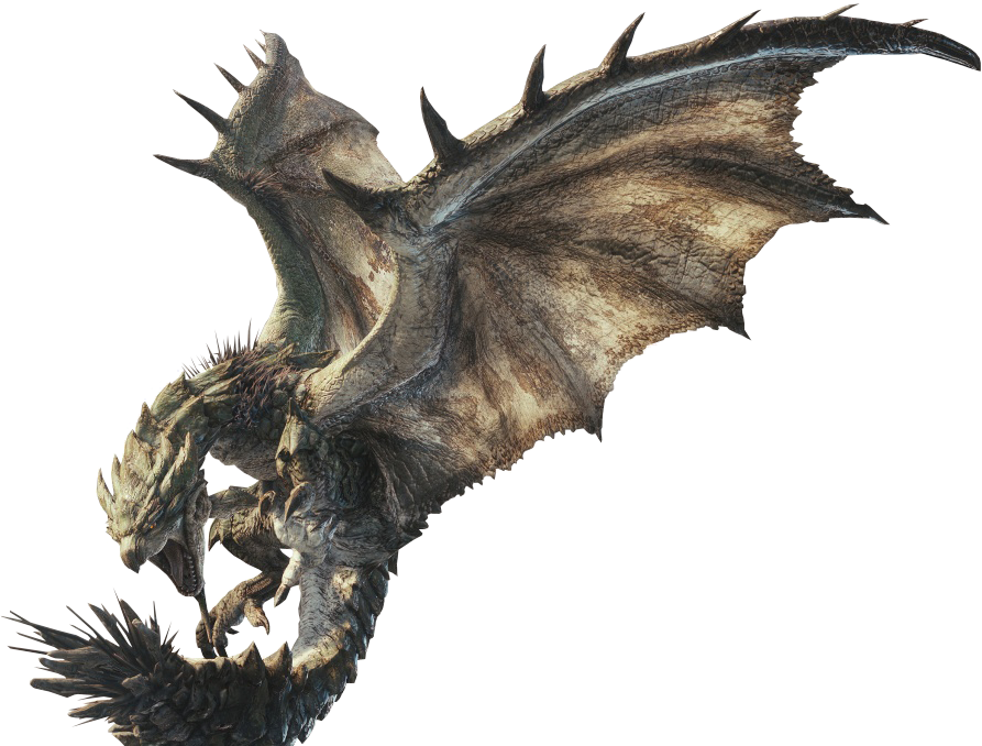 She Also Has More Spikes On Her Back, Tail, And Wings - Monster Hunter Generations Ultimate Rathian Clipart (893x678), Png Download