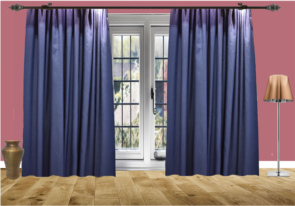 Ready Made Curtain - Window Covering Clipart (600x600), Png Download