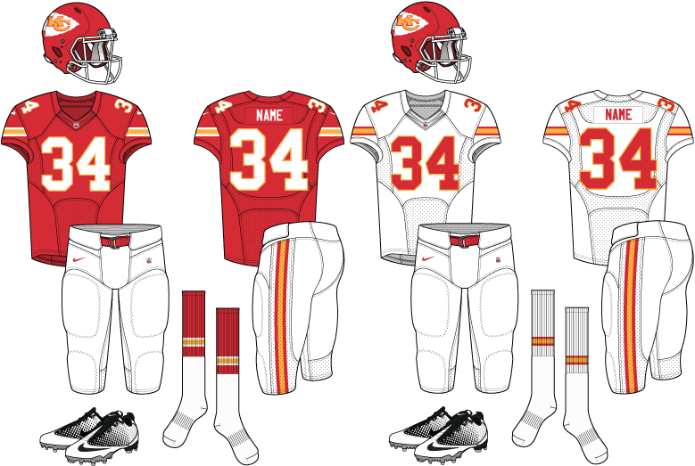 Kansas City Chiefs Zps87627968 - Oklahoma Sooners Cream Uniforms Clipart (792x612), Png Download