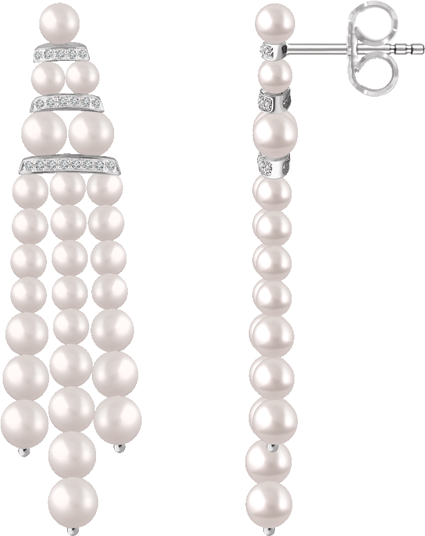 Classic Pearls 14k White Freshwater Cultured Pearl - Pearl Clipart (660x831), Png Download