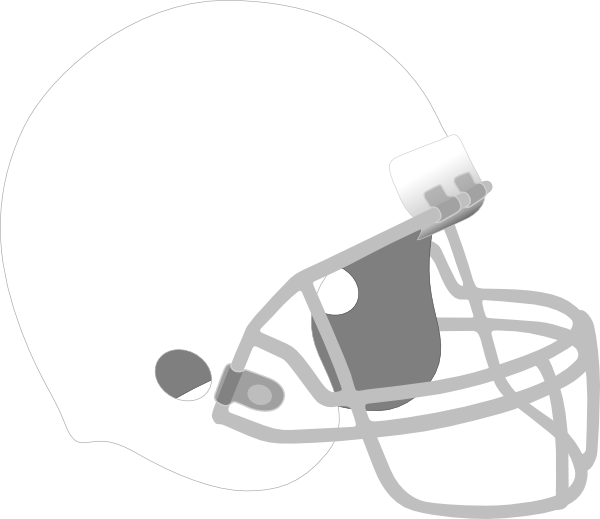 Football Helmet Clip Art - White Football Helmet Clipart - Png Download (600x519), Png Download