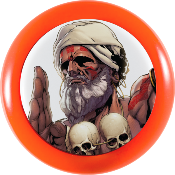 Street Fighter V X Sanwa Denshi Character Pushbutton - Illustration Clipart (600x600), Png Download