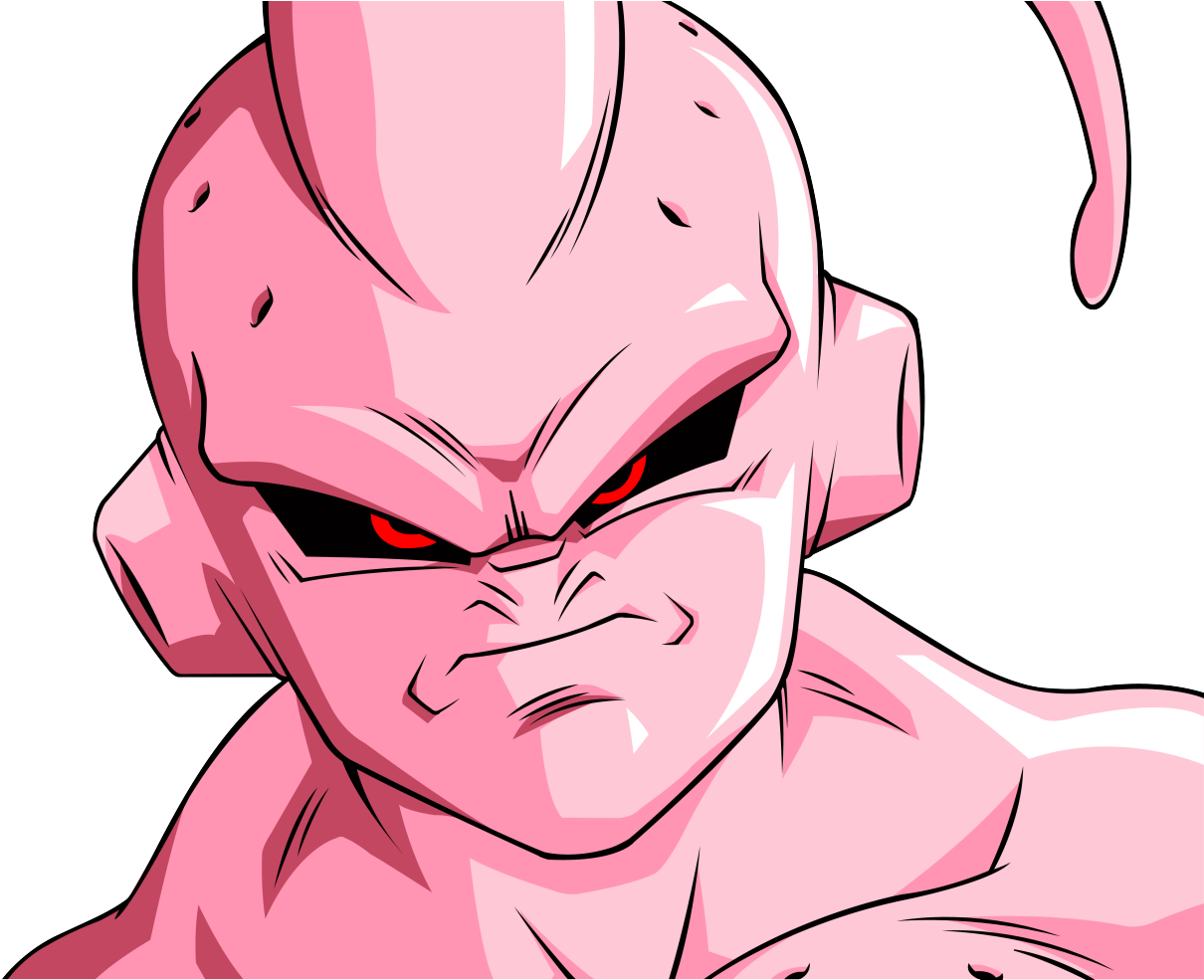 Ojos De Majin Boo , Png Download - Kid Buu Face Clipart (1210x985), Png Download