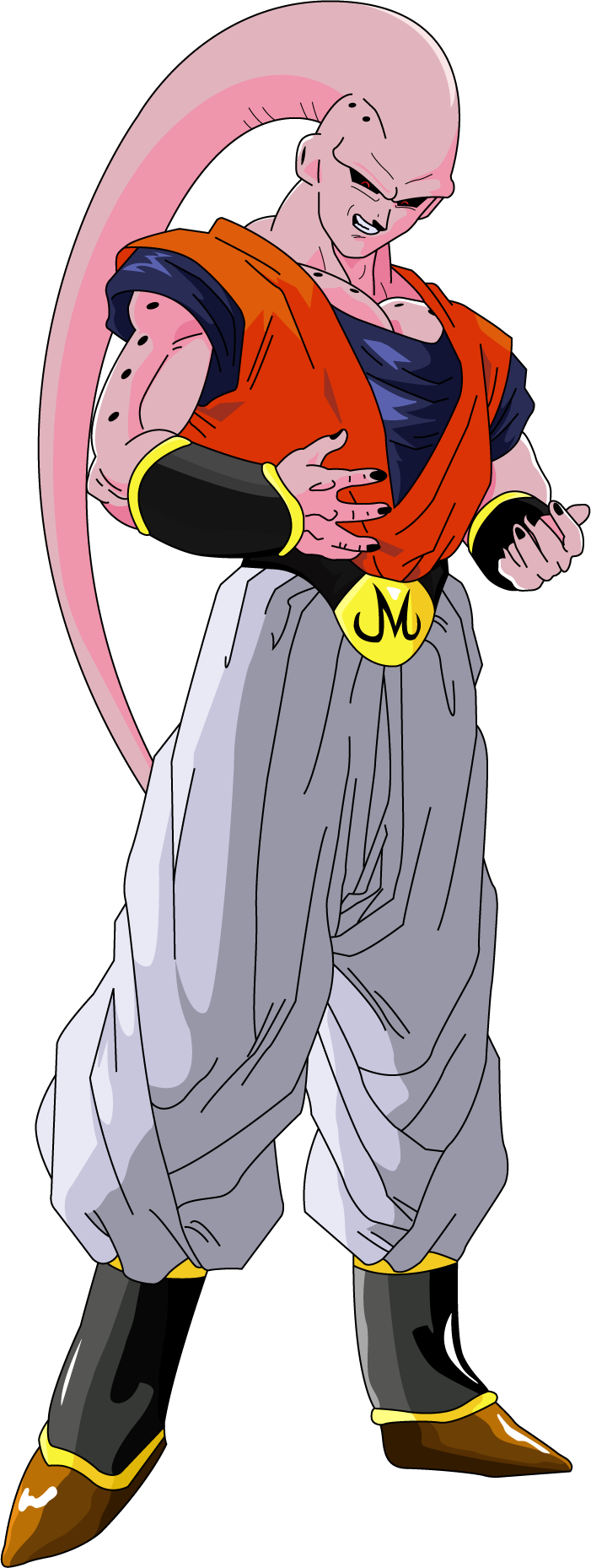 Majin Buu Want Some Candy In Death - Majin Buu Eat Gohan Clipart (549x1455), Png Download