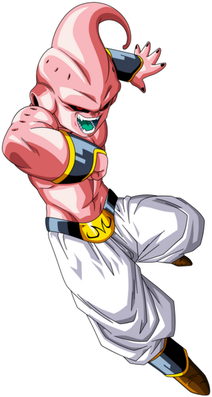 Majin Buu Pure , Png Download - Kid Buu Manga Clipart (439x819), Png Download