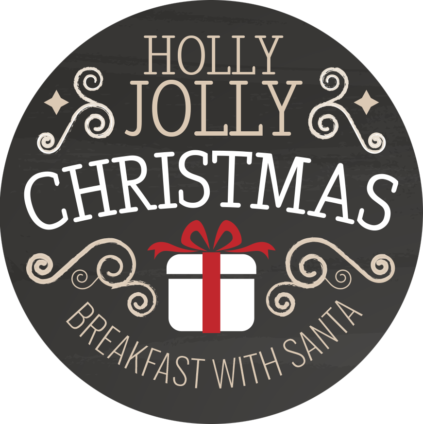2018 Holly Jolly Christmas - Label Clipart (871x872), Png Download
