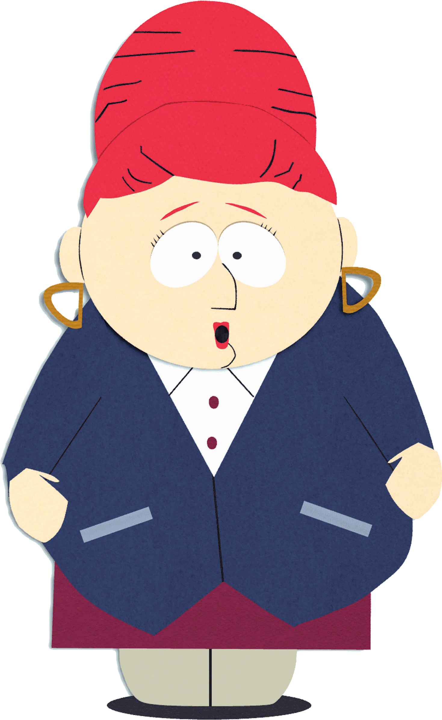 Nom Des Personnages De South Park - Mere De Kyle South Park Clipart (1500x2427), Png Download