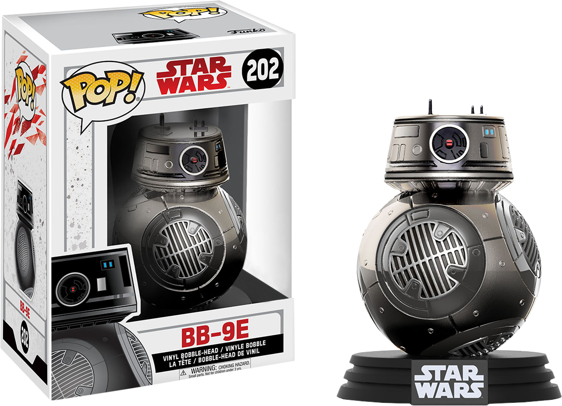 Funko Pop Star Wars The Last Jedi Bb-9e Chrome Exclusive - Funko Chrome Bb 9e Clipart (1097x793), Png Download