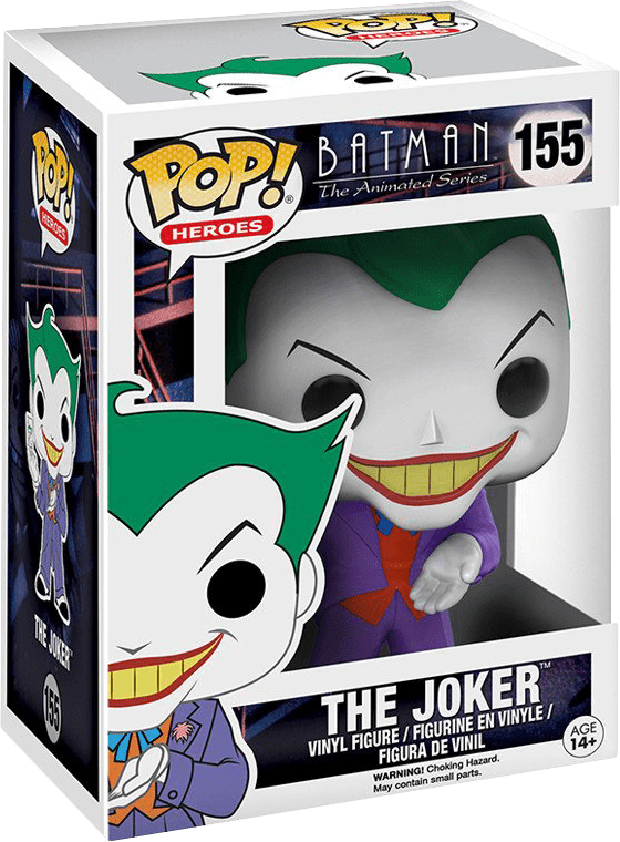 Funko Pop Batman The Animated Series Joker - Joker Funko Pop Clipart (560x760), Png Download