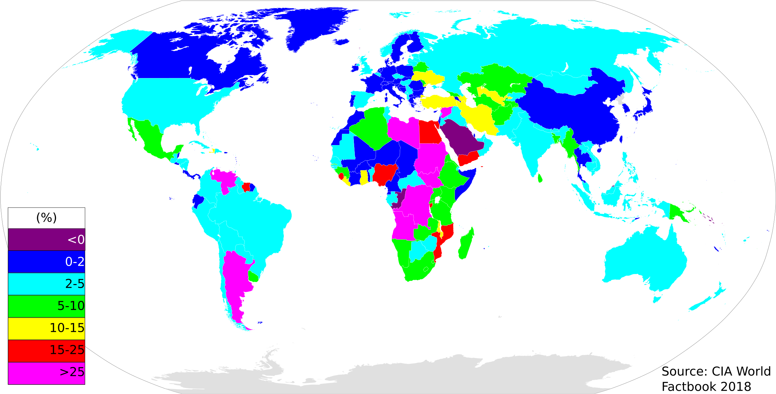 World Inflation Rate - Constitutional Monarchy Around The World Clipart (2560x1314), Png Download