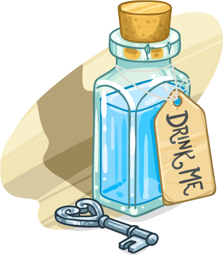 Drink Me Png - Alice Drink Me Bottle Clipart (1024x1024), Png Download
