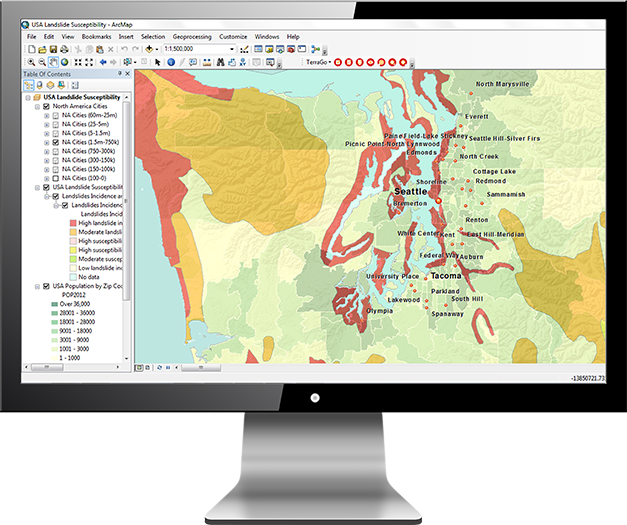 Create Portable Geopdf Maps From Esri Arcgis - Computer Monitor Clipart (627x525), Png Download