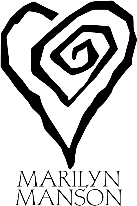 Marilyn Manson Logo, Tumblr - Marilyn Manson Eat Me Drink Me Heart Clipart (473x710), Png Download