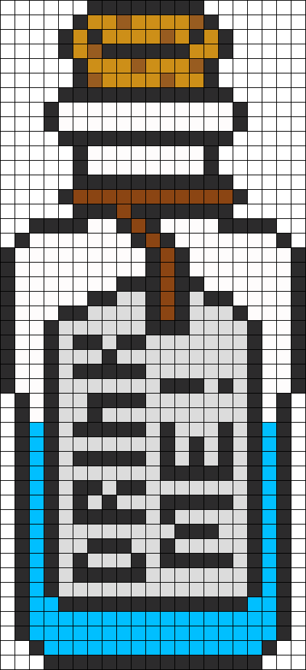 Alice In Wonderland Drink Me Bottle Perler Bead Pattern - Alice In Wonderland Perlers Clipart (442x967), Png Download