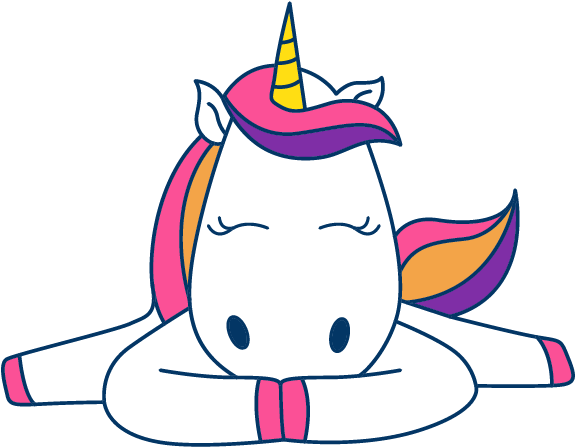 Unicorn Sticker - Illustration Clipart (618x618), Png Download