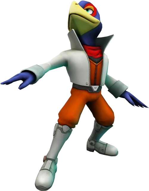 Star Fox - Star Fox 64 3d Falco Clipart (563x701), Png Download