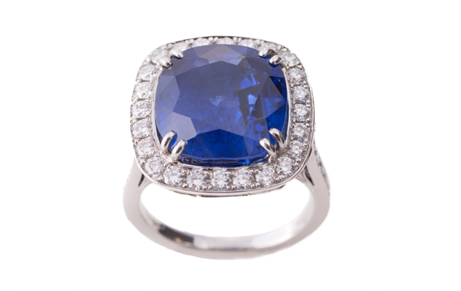 Blue-ring - Diamond Clipart (1080x570), Png Download