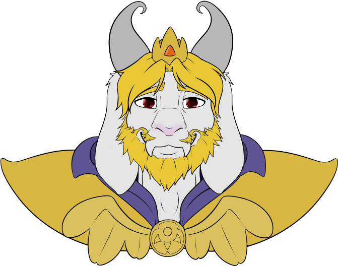 Day 5- Asgore Look It's Mr Dad Guy I Actually Asked - Asgore Eye Color Clipart (700x544), Png Download