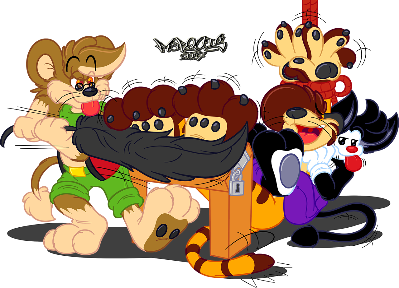 Tapout - Cartoon Clipart (1280x926), Png Download