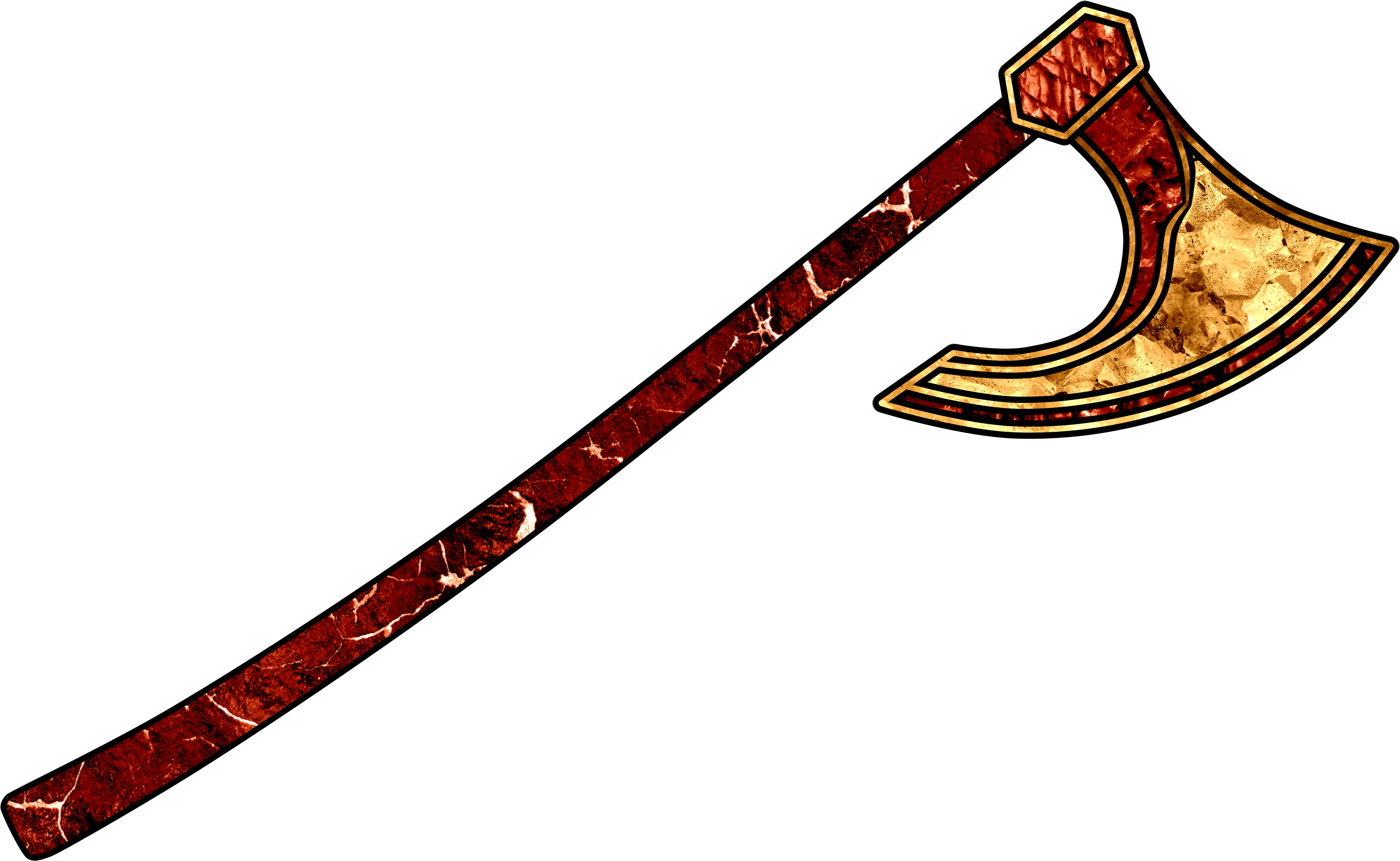 Goldfuss' Battle-axe - Axe Clipart (6000x4500), Png Download