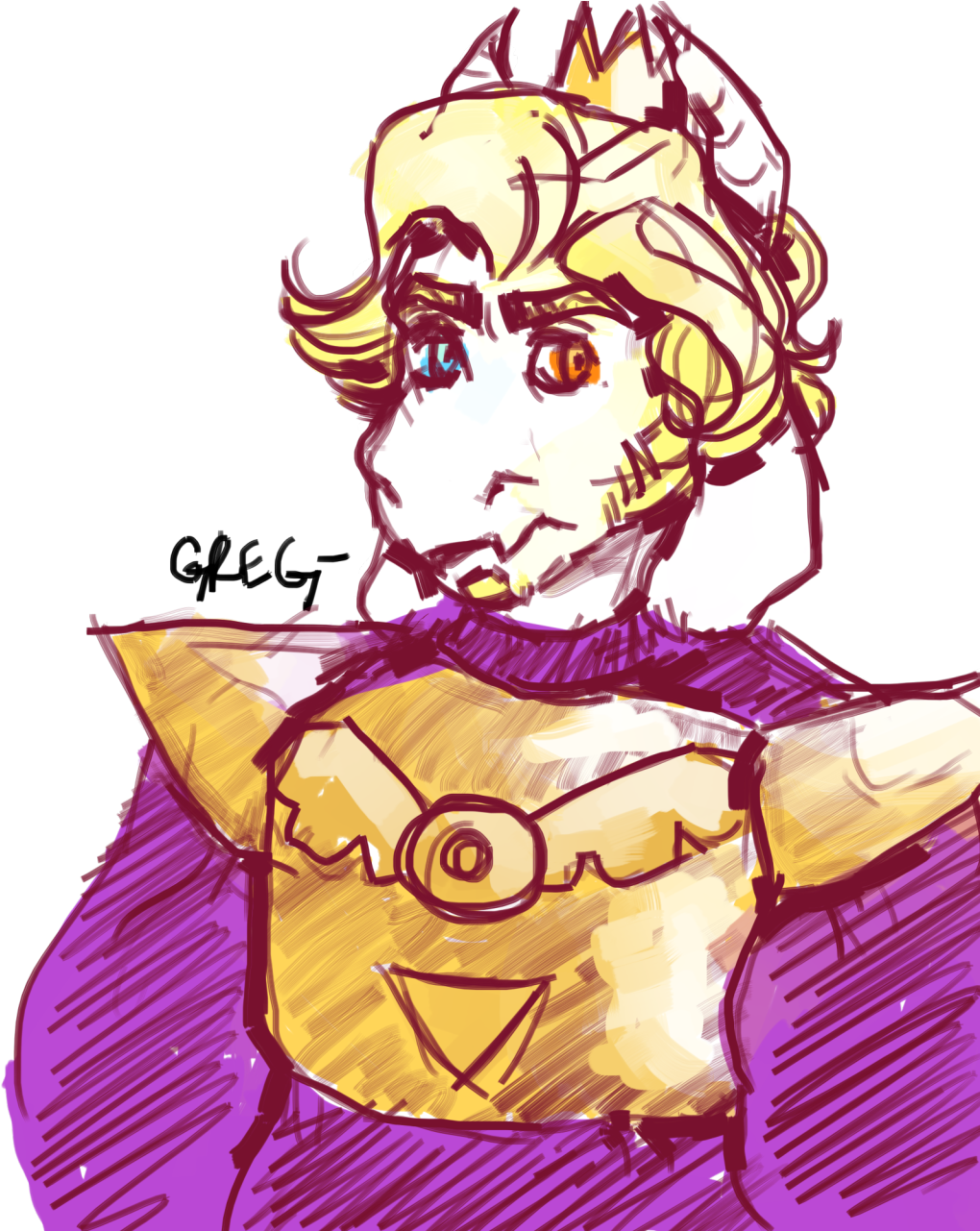 Asgore Dreemurr Prince Asgore Young Asgore Concept - Illustration Clipart (1280x1280), Png Download