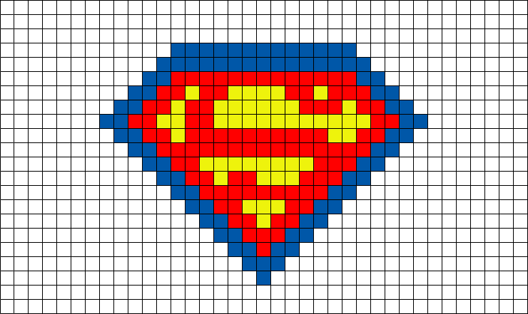 #superman #hero #superhero #dccomics #8bit Minecraft - Pixel Art Logo Google Clipart (740x441), Png Download