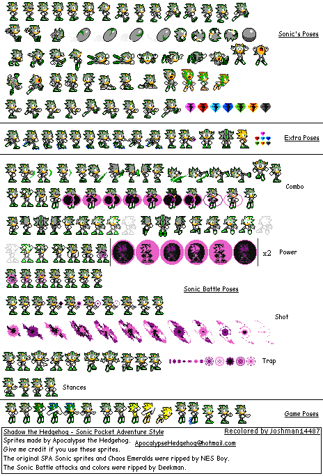Yes, I Know It's 8-bit, But Since All Of His Other - Spa Shadow Sprites Clipart (464x683), Png Download
