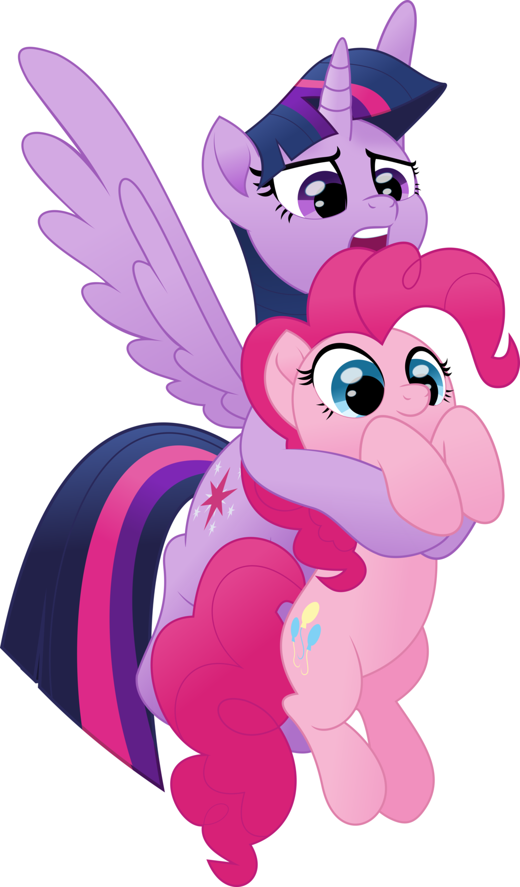 Twilight Sparkle And Pinkie Pie By Jhayarr23 - Mlp Movie Pinkie Pie Clipart (1024x1747), Png Download