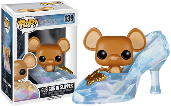 Gus Gus Pop Vinyl Figure - Funko Pop Gus Gus In Slipper Clipart (600x600), Png Download