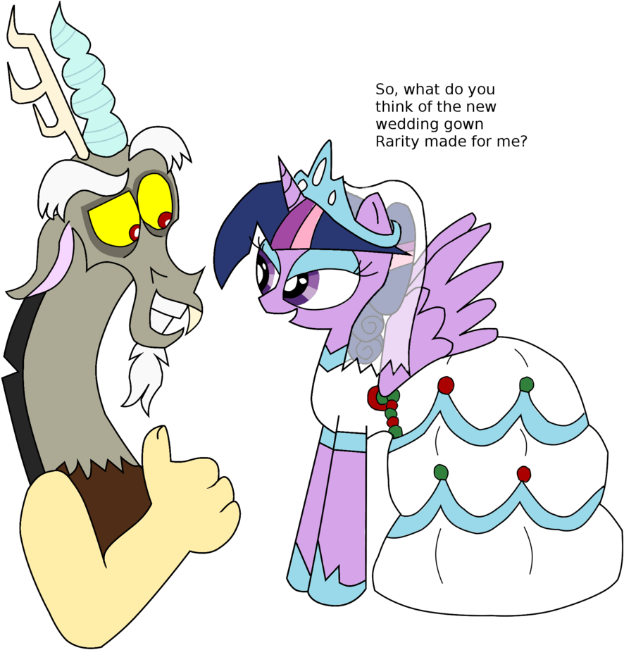 Mlp Twilight Wedding Dress Wwwpixsharkcom Images - Cartoon Clipart (1280x931), Png Download