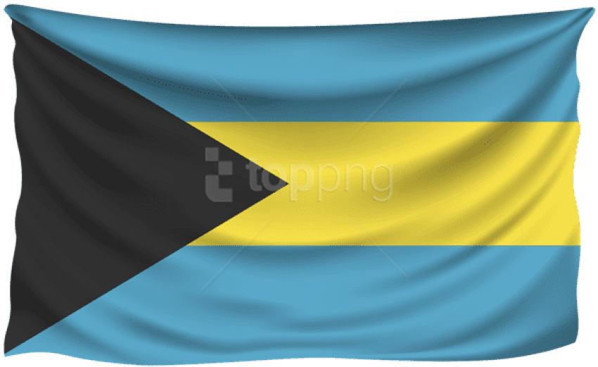 Free Png Bahamas Wrinkled Flag Png Images Transparent - Flag Clipart (850x522), Png Download