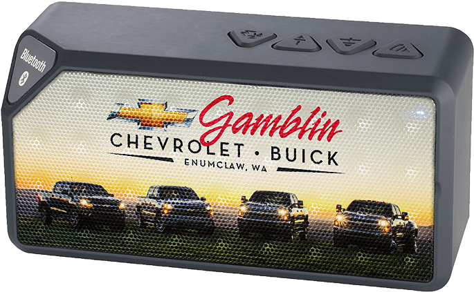 Dealer Personalized Jabba Bluetooth Speaker Full Color - Chevrolet Clipart (684x450), Png Download