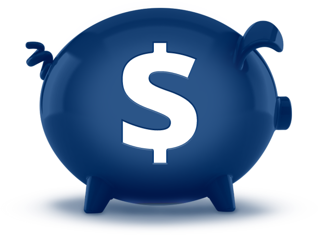 3d Blue Savings Accounts Piggy Bank Featuredcontent - Savings Blue Clipart (700x700), Png Download