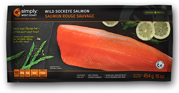 Wild Sockeye Salmon Fillet 16oz - Salmon Clipart (600x600), Png Download
