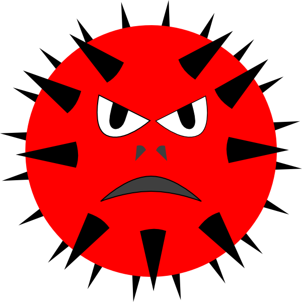 Evil Clipart - Hiv Clipart - Png Download (600x600), Png Download